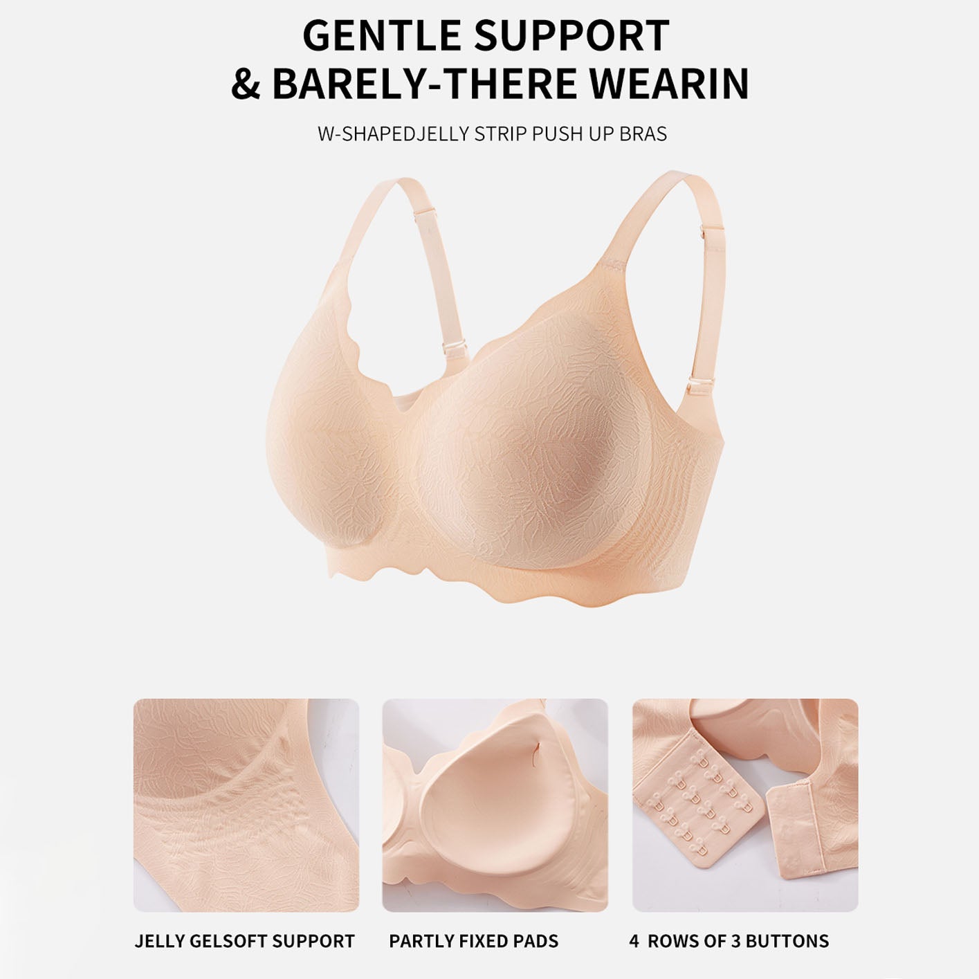 Bliss Aura Wireless Bra – Lift & Softness for Women (BA)