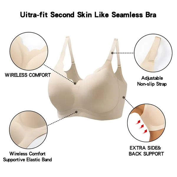 Plushi™ Wireless Bra - Lift & Softness for Women (PS)