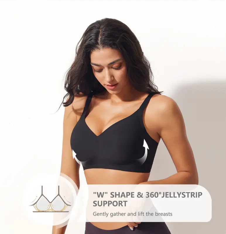 Midnight Blossom Wireless Bra – Lift & Softness for Women (MB)
