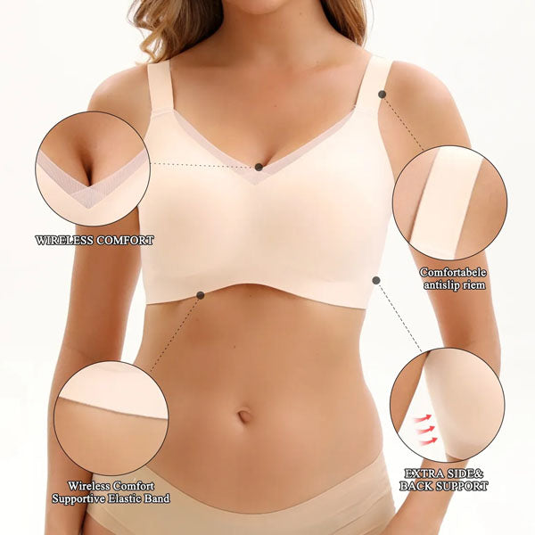 Fabric Bliss Wireless Bra – Lift & Softness for Women (FB)